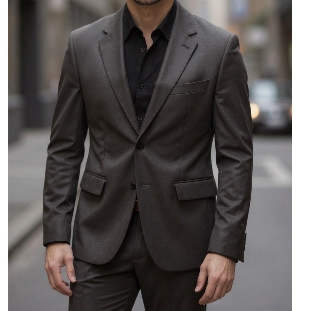 Lauren Ralph Lauren Black Wool Blend Sport Coat Blazer Mens‎ Size 46L